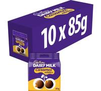 Cadbury Dairy Milk Caramel Nibbles, Milk Chocolate With Caramel Centres, 85 g (Pack of 10)