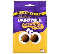 Cadbury Dairy Milk Caramel Nibbles Chocolate Bag, Milk Chocolate With Gooey Caramel Centres, 175 g (Pack of 1)