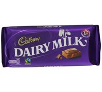 Cadbury Dairy Milk Chocolate Bar 120 g (Pack of 8)