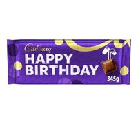 Cadbury Dairy Milk Chocolate Bar, Happy Birthday Pack, 345 g (Pack of 1)
