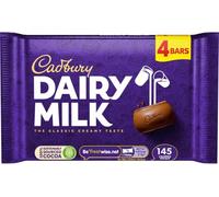 Cadbury Dairy Milk Chocolate Bar Multipack, Smooth & Creamy Milk Chocolate, Multipack of 4 x 27.2 g Bar (Pack of 1)