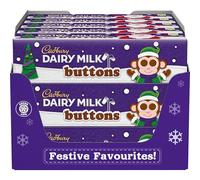 Cadbury Dairy Milk Chocolate Christmas Buttons Tube 72g (Box of 15)