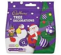 Cadbury Dairy Milk Chocolate Christmas Tree Decorations, Christmas Chocolate, 6 x 72 g (Pack of 6)