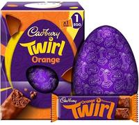Cadbury Dairy Milk Chocolate Easter Egg Easter Egg Hunt Special Collection Gifts School Buttons Caramel White Chocolate Dark (195g, Twirl Orange)