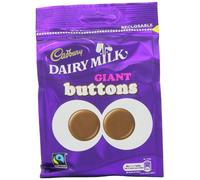 Cadbury Dairy Milk Chocolate Giant Buttons 119 Grams (Pack of 5)