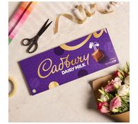 Cadbury Dairy Milk Chocolate Gift Bar, The Classic Creamy Taste, Perfect for Sha