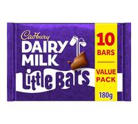 Cadbury Dairy Milk Chocolate Little Bar, 18 g (Pack of 10 Bars)