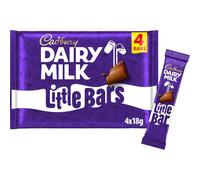 Cadbury Dairy Milk Chocolate Little Bar, 18 g (Pack of 4 Bars)