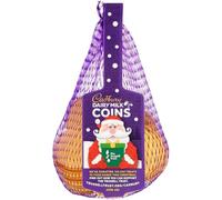 Cadbury Dairy Milk Christmas Chocolate Coins Bag, Smooth Dairy Milk Chocolate, Festive Treat Perfect Stocking Filler Gift, 70 g (Pack of 1)