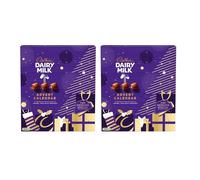 Cadbury Dairy Milk Chunks Advent Calendar, Christmas Chocolates, Suitable for Vegetarians, Sustainable Cocoa, 6 x 258 g (Pack of 12)