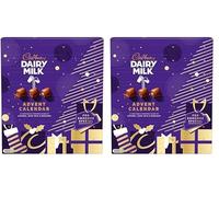 Cadbury Dairy Milk Chunks Advent Calendar, Christmas Chocolates, Suitable for Vegetarians, Sustainable Cocoa, 6 x 258 g (Pack of 12)