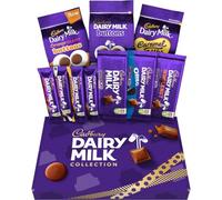 Cadbury Dairy Milk Big Night In Deluxe Hamper, Includes 10 Assorted Chocolate Bars and Bags, Perfect for Gifting, 1.04 kg (Pack of 1)