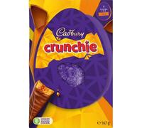 Cadbury Dairy Milk Crunchie Easter Egg, Includes 1 Large Egg and 1 Crunchie Bar, Gift for Easter, 167 g (Pack of 1)