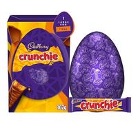 Cadbury Dairy Milk Crunchie Easter Egg, Includes 1 Large Egg and 1 Crunchie Bar, Gift for Easter, 167 g (Pack of 1)