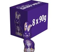 Cadbury Dairy Milk Easter Hollow Bunny 90g Chocolate Egg, Box of 8