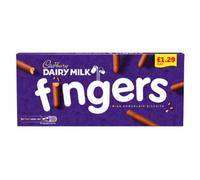 Cadbury Dairy Milk Fingers Chocolate Biscuits 114g x Case of 12