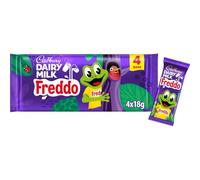 Cadbury Dairy Milk Freddo Frog Chocolate Bar, Bitesize Treats, 4 x 18 g (Pack of 1)