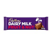 Cadbury Dairy Milk Fruit & Nut Chocolate Bar, The Classic Creamy Taste, Perfect for Sharing, 300 g (Pack of 1)
