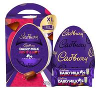 Cadbury Dairy Milk Fruit & Nut Chocolate Easter Egg, Includes 1 Extra Large Chocolate Shell and Cadbury Dairy Milk Fruit & Nut 2 Bars, Gift for Easter, 273 g (Pack of 1)