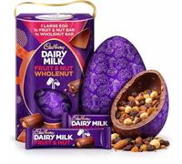 Cadbury Dairy Milk Fruit & Nut Chocolate Extra Large Easter Egg, Includes 2 Cadbury Dairy Milk Fruit & Nut Bars Perfect For Easter Egg Hunt Great Gift For Kids & Adults