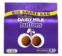 Cadbury Dairy Milk Giant Buttons Chocolate Big Share Bag, 184.8 g (Pack of 1)