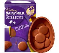 Cadbury Dairy Milk Giant Buttons Chocolate Easter Egg 96g, with Giant Buttons Inside, Easter Egg Hunt OFFICIAL