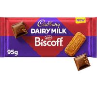 Cadbury Dairy Milk Lotus Biscoff Chocolate Bar, 95 g (Pack of 1) | Smooth & Creamy Milk Chocolate, Crunchy Caramelised Biscuit Pieces, For Sharing, For Gifting or Snacking