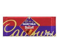 Cadbury Dairy Milk Lotus Biscoff Chocolate Bar, The Classic Creamy Taste with Caramelised Biscuit Pieces, Perfect for Sharing, 350 g (Pack of 1)