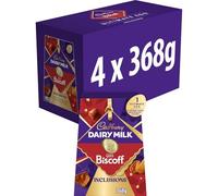 Cadbury Dairy Milk Lotus Biscoff XXL Chocolate Easter Egg 368g, Box of 4