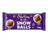 Cadbury Dairy Milk Mini Snowballs Chocolate Bar, 110g