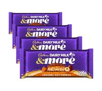 Cadbury Dairy Milk & More Caramel Nut Crunch Chocolate Bar 200 g (4-Pack)