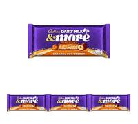 Cadbury Dairy Milk & More Caramel Nut Crunch Chocolate Bar, Treat for Snacking, Sharing & Gifting 200 g (Pack of 4)