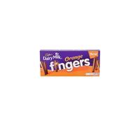 Cadbury Dairy Milk Orange Fingers, Crunchy Biscuits Coated in Orange Flavoured Milk Chocolate, 114 g Sharing Box (Pack of 1)