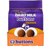 Cadbury Dairy Milk Orange Giant Buttons Chocolate Bag 85g (Pack of 10 Bags)