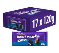 Cadbury Dairy Milk OREO Chocolate Bar, Creamy Dairy Milk & Crunchy OREO, 120g