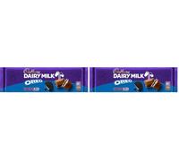 Cadbury Dairy Milk Oreo Chocolate Bar, Creamy & Crunchy, 300 g (2-Pack)