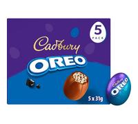 Cadbury Dairy Milk Oreo Filled Chocolate Egg, Filled with Crunchy Biscuit Pieces & Oreo Crème, Multipack of 5 x 31 g (Pack of 1)