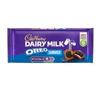 Cadbury Dairy Milk OREO Sandwich Chocolate Bar, With OREO Biscuit Pieces, 96g (Pack of 15)