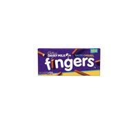 Cadbury Dairy Milk Salted Caramel Fingers Crunchy Biscuits Coated in Salted Caramel Flavoured Milk Chocolate 114 g Pack of 1
