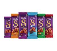 Cadbury Dairy Milk Silk Small Chocolates Combo (1xSilk Plain 60G,1xSilk Oreo 60G,1xSilk Bubbly 50G,1 x Silk Roast Almond with Whole Nuts 58 G,1 x Silk Fruit and Nut 55 G and 1 x Silk Hazelnut 58 G)