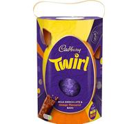 Cadbury Dairy Milk Twirl Chocolate Easter Egg, Smooth Milk Chocolate Egg With Orange Flavoured Twirl Bars, 241 g (Pack of 1)