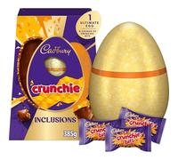 Cadbury Dairy Milk Ultimate Chocolate Easter Egg with Crunchie Inclusions, Contains 1 Large Chocolate Shell and Individually Wrapped Chunks of Crunchie Bits, Gift for Easter, 385 g (Pack of 1)