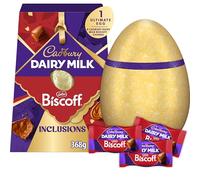 Cadbury Dairy Milk Ultimate Lotus Biscoff Easter Egg, Chocolate Egg with Crunchy Lotus Biscuit Pieces, Contains 1 Large Chocolate Shell and 8 Biscoff Chunks, Gift for Easter, 368 g (Pack of 1)