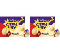 Cadbury Dairy Milk White Chocolate Crème Egg, Easter Gift, Multipack of 10 x 40 g (Pack of 1)