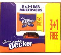 CADBURY DOUBLE DECKER CHOCOLATE 8x3+1, 32 Standard Size Bars UK/BRITISH