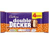 Cadbury Double Decker Chocolate Bar Multipack, Layers of Nougat & Crispy Cereal Covered in Milk Chocolate, 4 x 43.7 g Bar (Pack of 1)