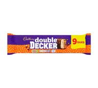 Cadbury Double Decker Chocolate Bar, Layers of Nougat & Crispy Cereal, 9 x 37.3 g (Pack of 1)