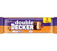 Cadbury Double Decker Chocolate Bars, 261.1 (Pack of 1) | 7 x 37.3 g Individual Bars, Crispy Cereal & Chewy Nougat, Individually Wrapped, For Sharing