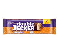 Cadbury Double Decker Chocolate, Crispy Cereal and Chewy Nougat Bars,