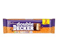 Cadbury Double Decker Chocolate, Crispy Cereal and Chewy Nougat Bars, 37.3 g (Pack of 7)